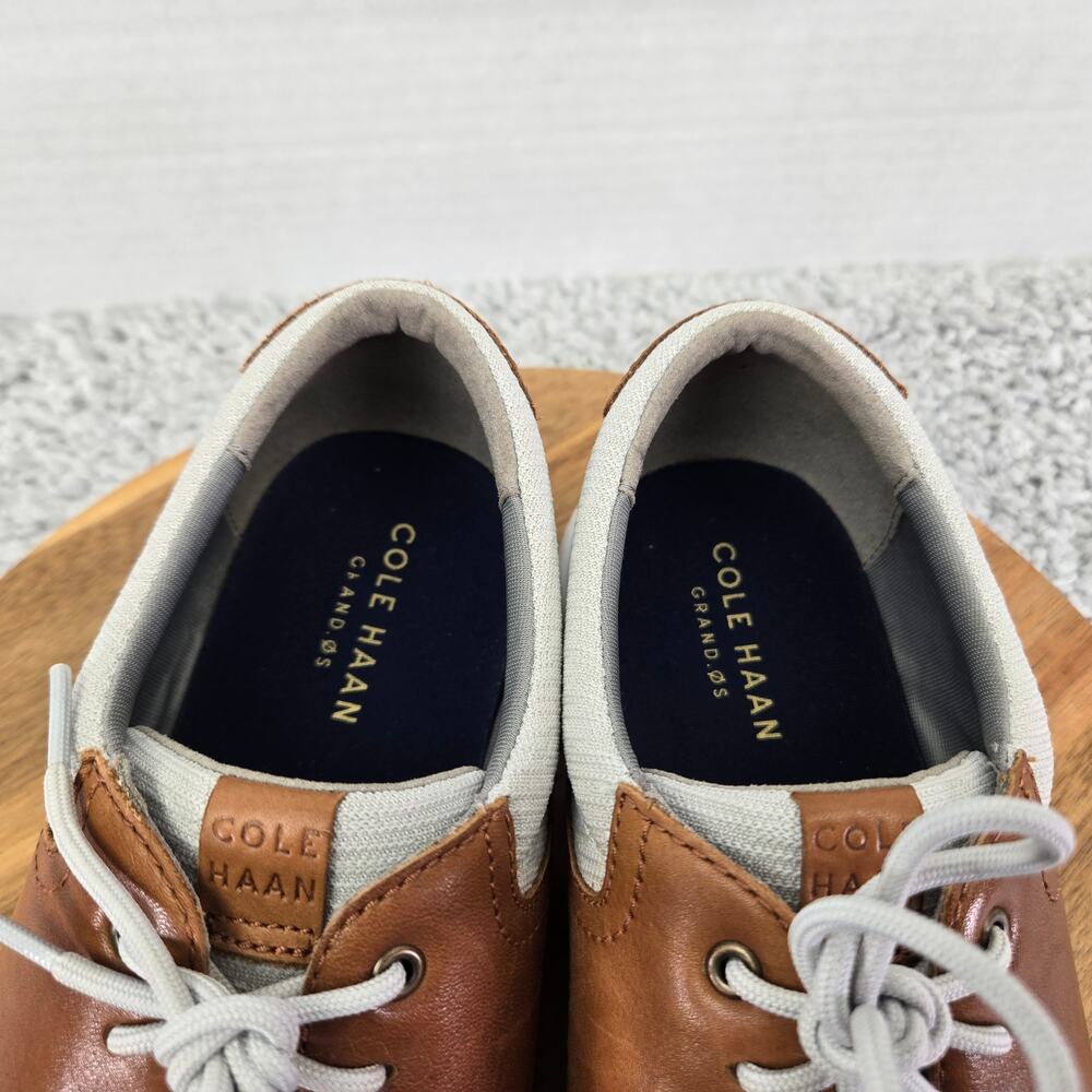 Cole Haan Grand Os Gray Brown U Throat Casual Saddle Oxford Sneaker Mens 9 M - Picture 12 of 13